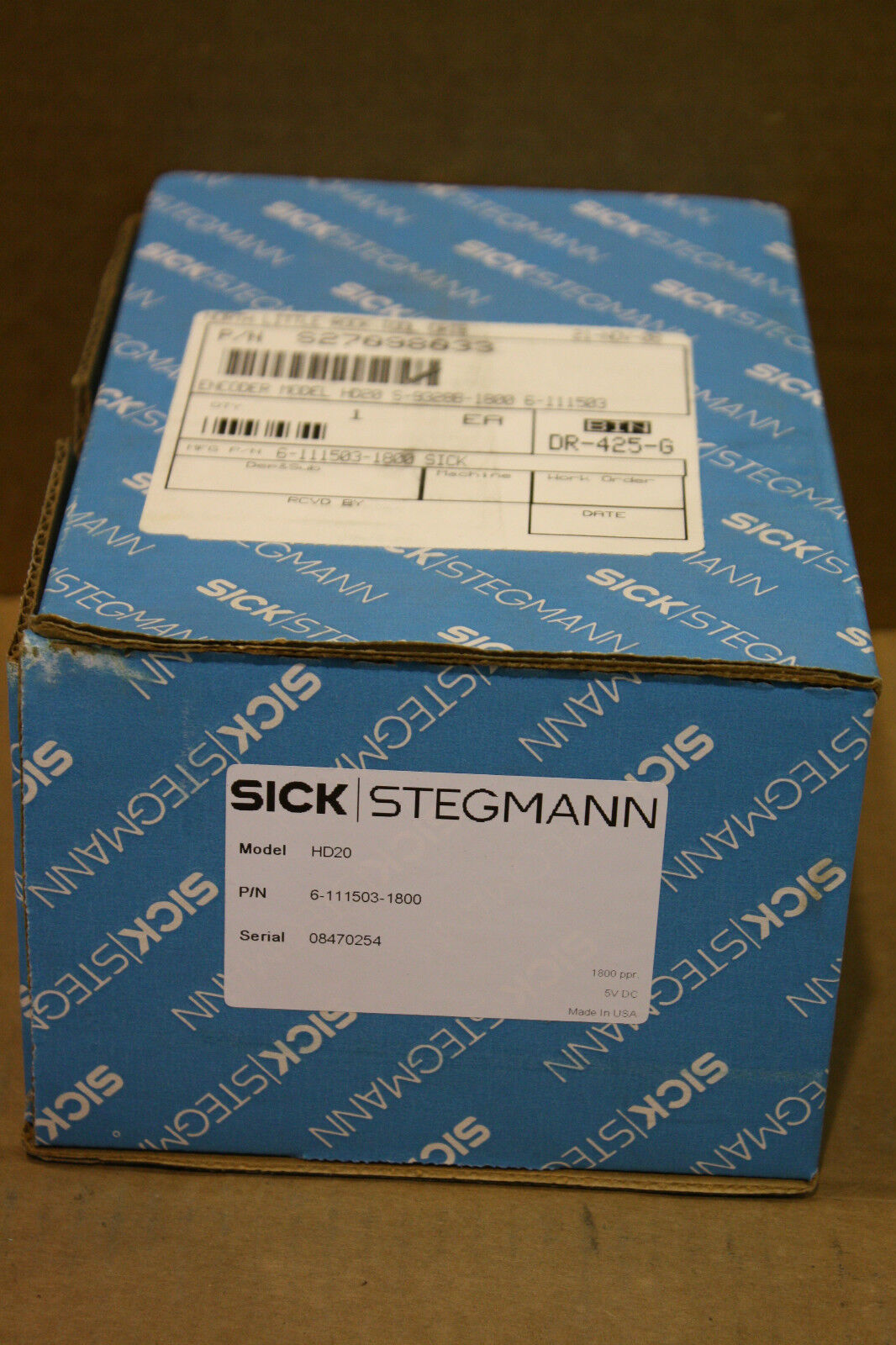 SICK STEGMANN HD20 ENCODER HD20S-9328B-1800