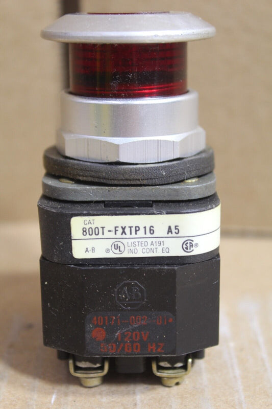 Allen Bradley 800T-FXTP16A5 Red Push Button