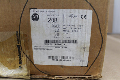 Allen Bradley 20BD052A0AYNANA0 PowerFlex 700