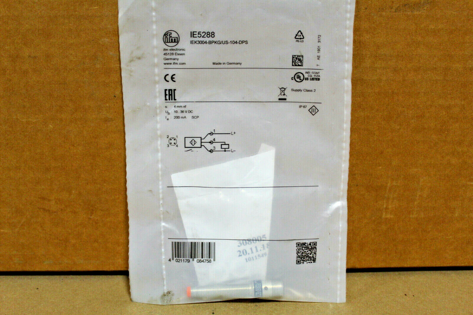 IFM IE5288 Proximity Sensor