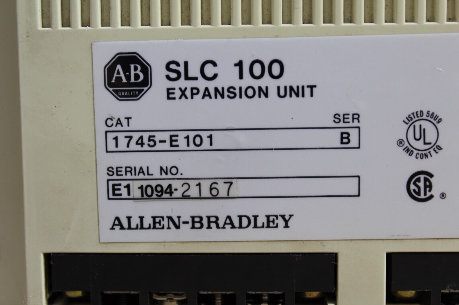 Allen-Bradley 1745-E101 SLC 100 Expansion Unit