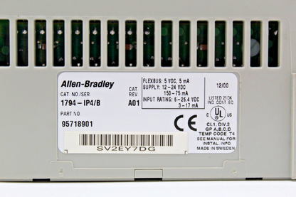 Allen-Bradley 1794-IP4 Flex I/O 4Ch Pulse Counter Module