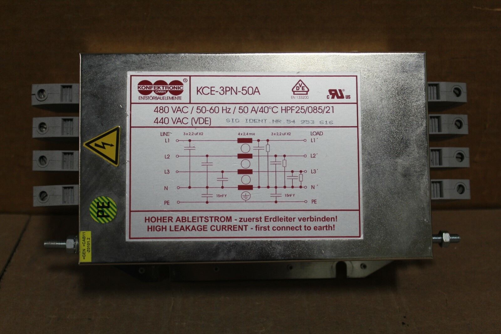 Kenfektronic KCE-3PN-50A Passive Filter Unit