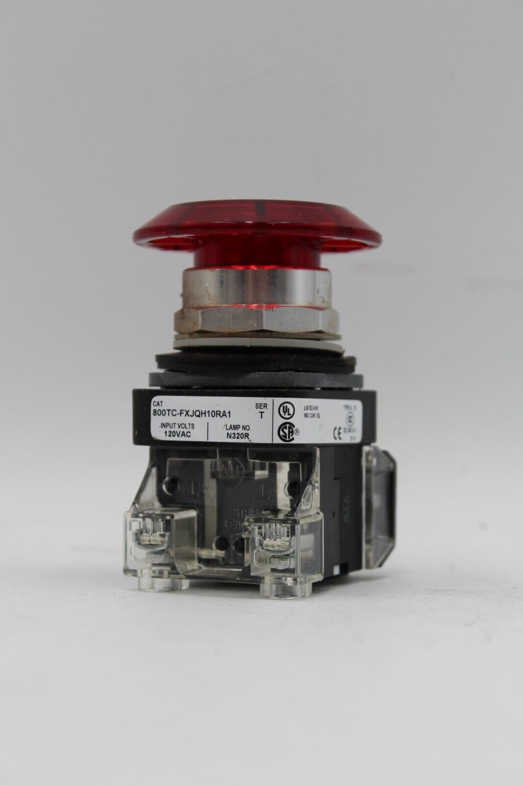 Allen-Bradley 800TC-FXJQH10RA1 Red Push Button