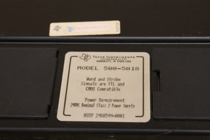 TEXAS INSTRUMENTS 500-5018 WORD INPUT