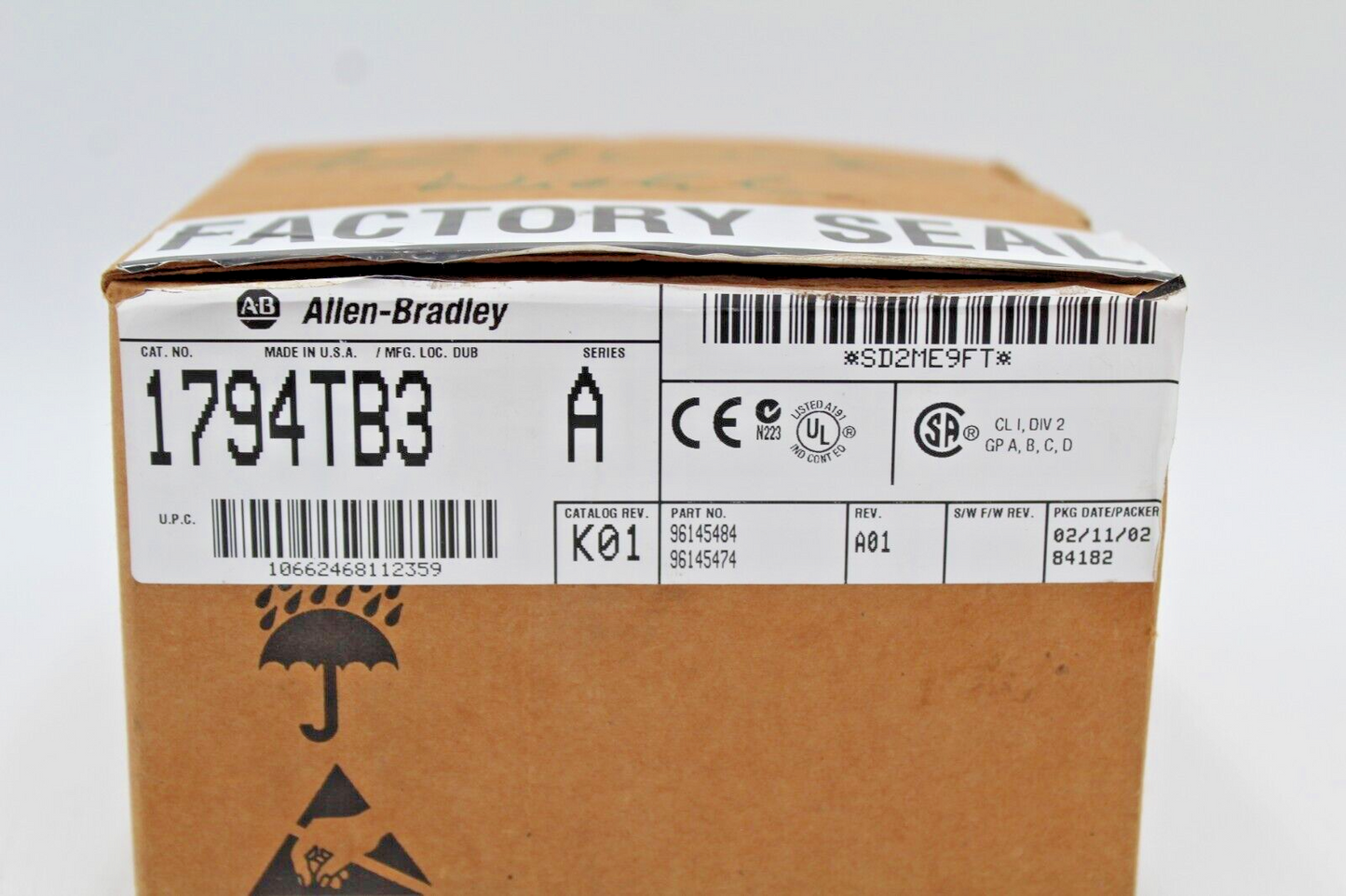 Allen-Bradley 1794-TB3 Flex I/O Terminal Base