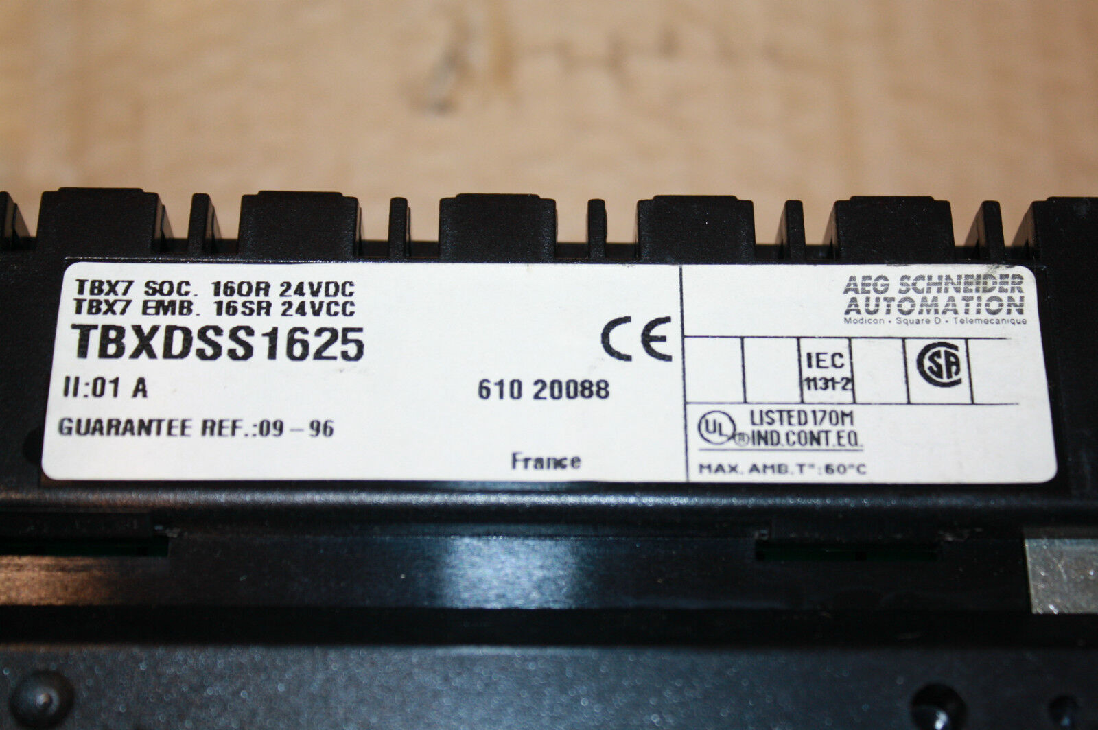 TELEMECANIQUE TBXDSS1625 CONTROL UNIT MODEL