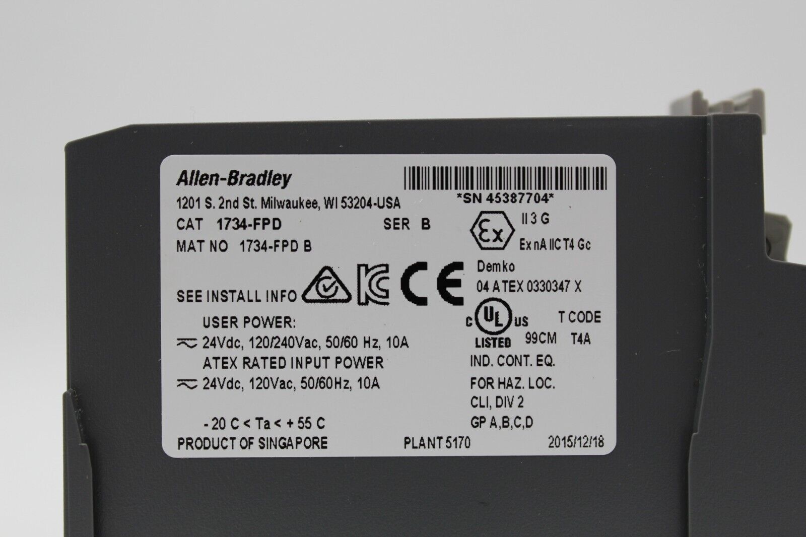 Allen-Bradley 1734-FPD Field Distributor Module