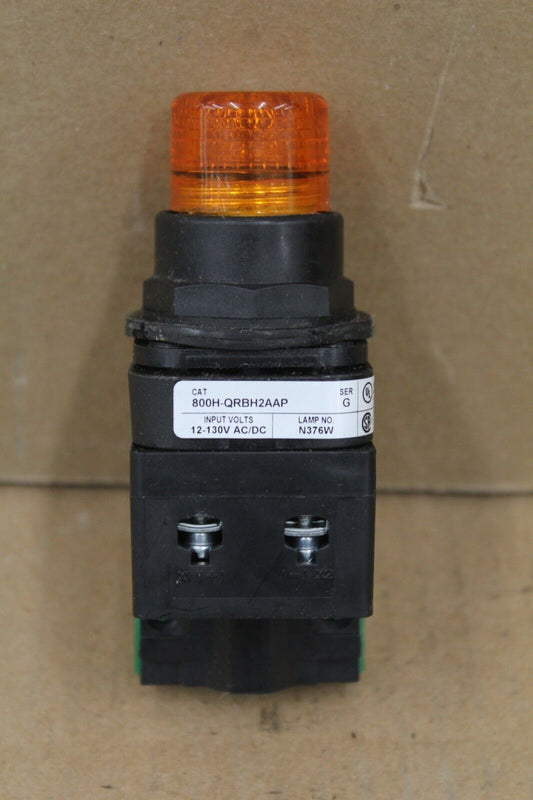 Allen Bradley 800H-QRBH2AAP Amber Push Button