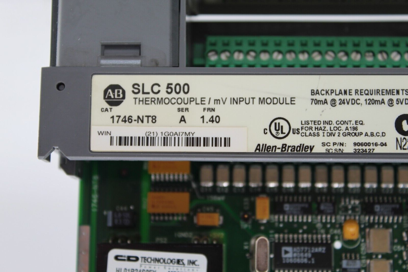 Allen-Bradley 1746-NT8 SLC 500 Thermocouple/ mV Input Module