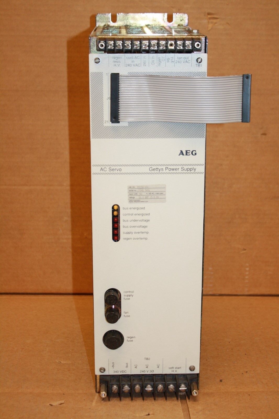 AEG PS15B-100 GETTY'S AC SERVO POWER SUPPLY