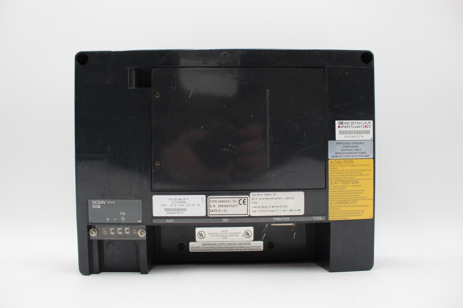 Total Control Quick Panel QPI2D100L2P-F Operator Interface Panel