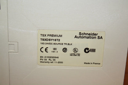 SCHNEIDER TELEMECANIQUE TSXDSY16T2 OUTPUT MODULE
