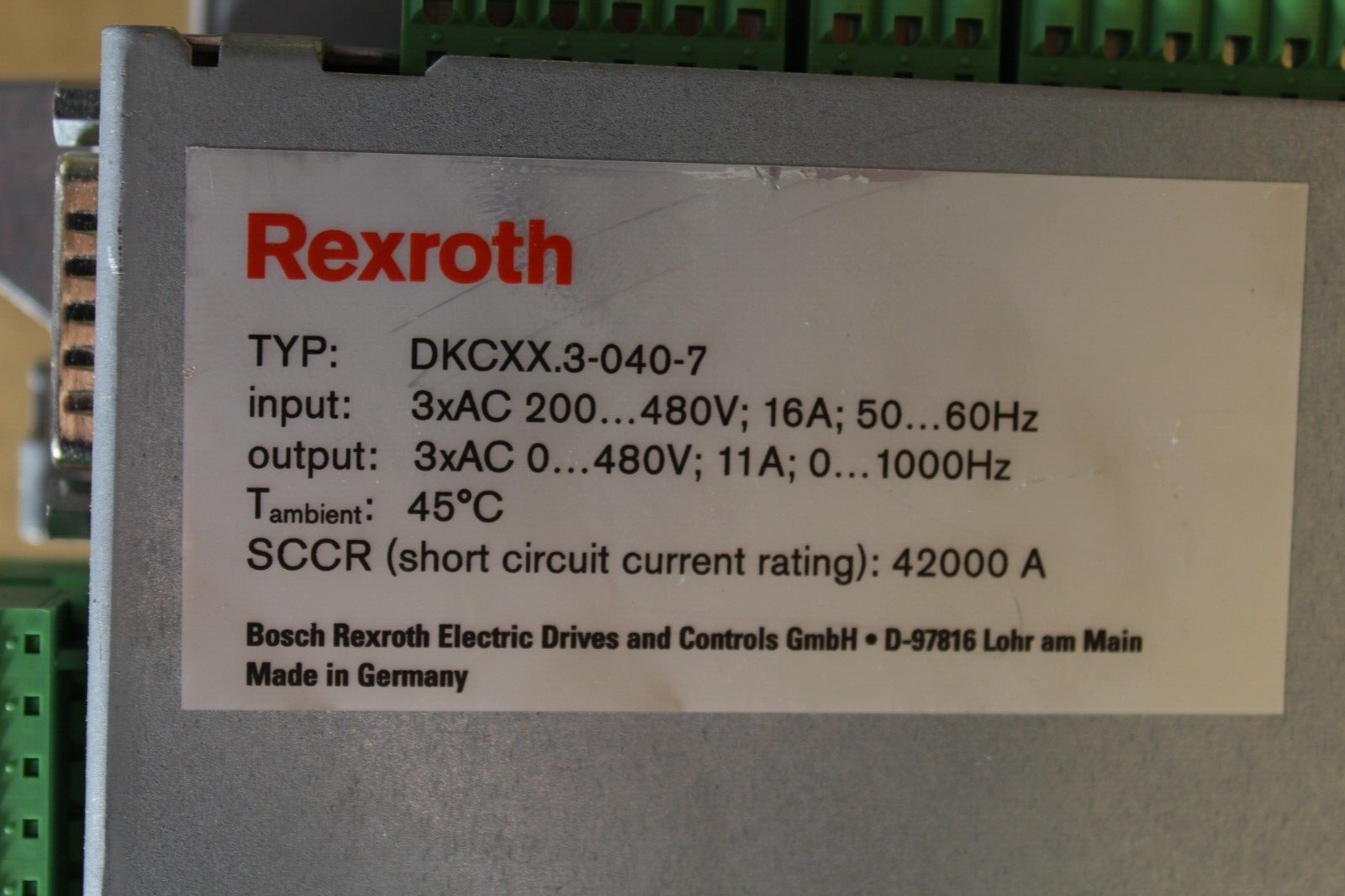 Rexroth Indramat DKC11.3-040-7-FW Eco Drive