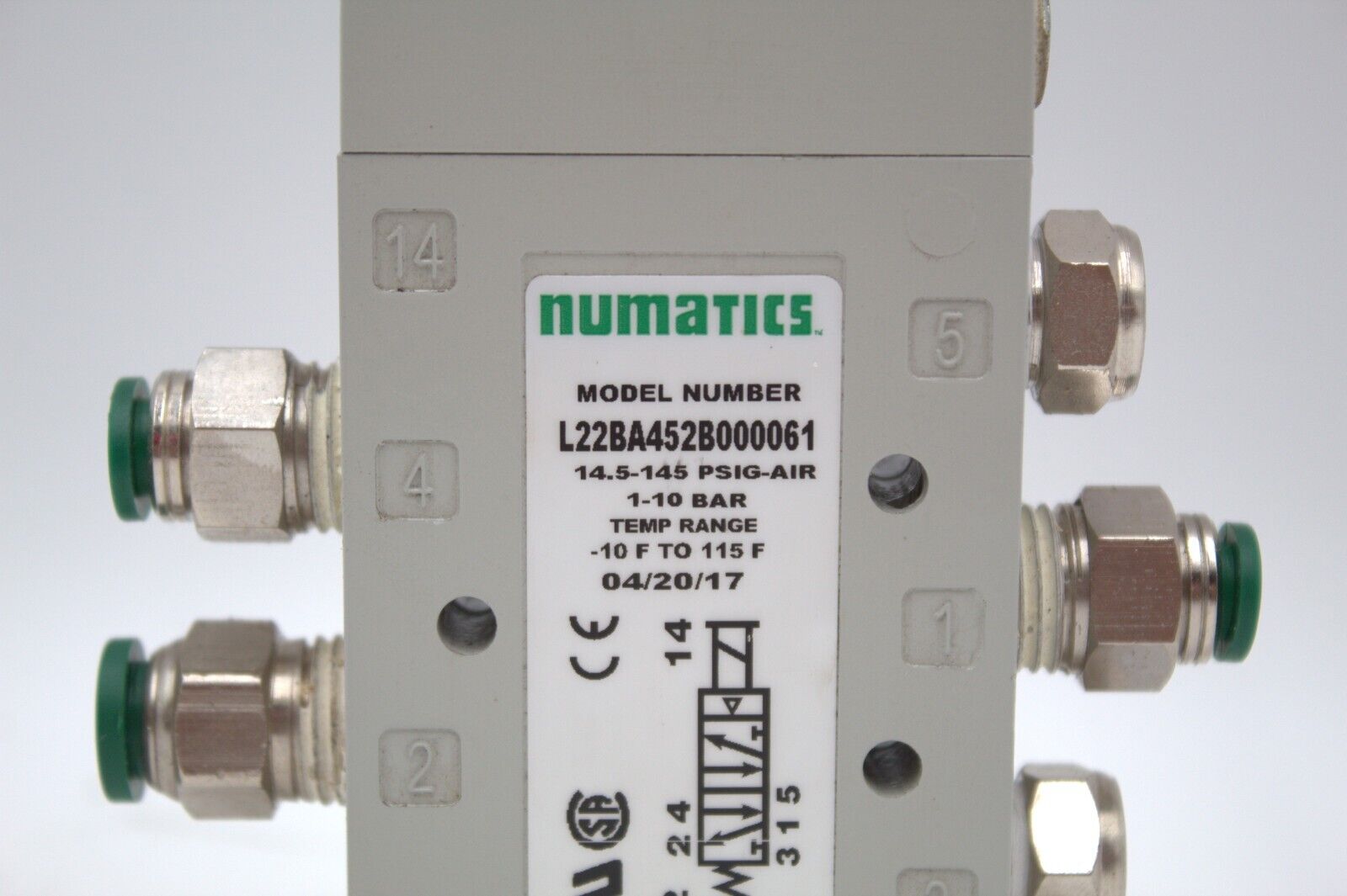 Numatics L22BA452B000061 Solenoid Pilot Valve (NNB)