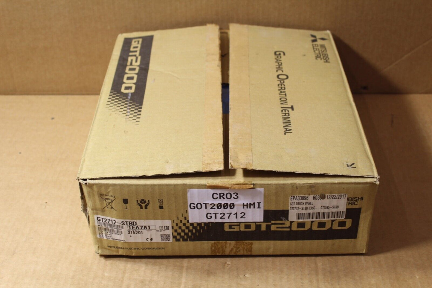 Mitsubishi Electric GT2712-STBD Graphic Operation Terminal Touch Screen