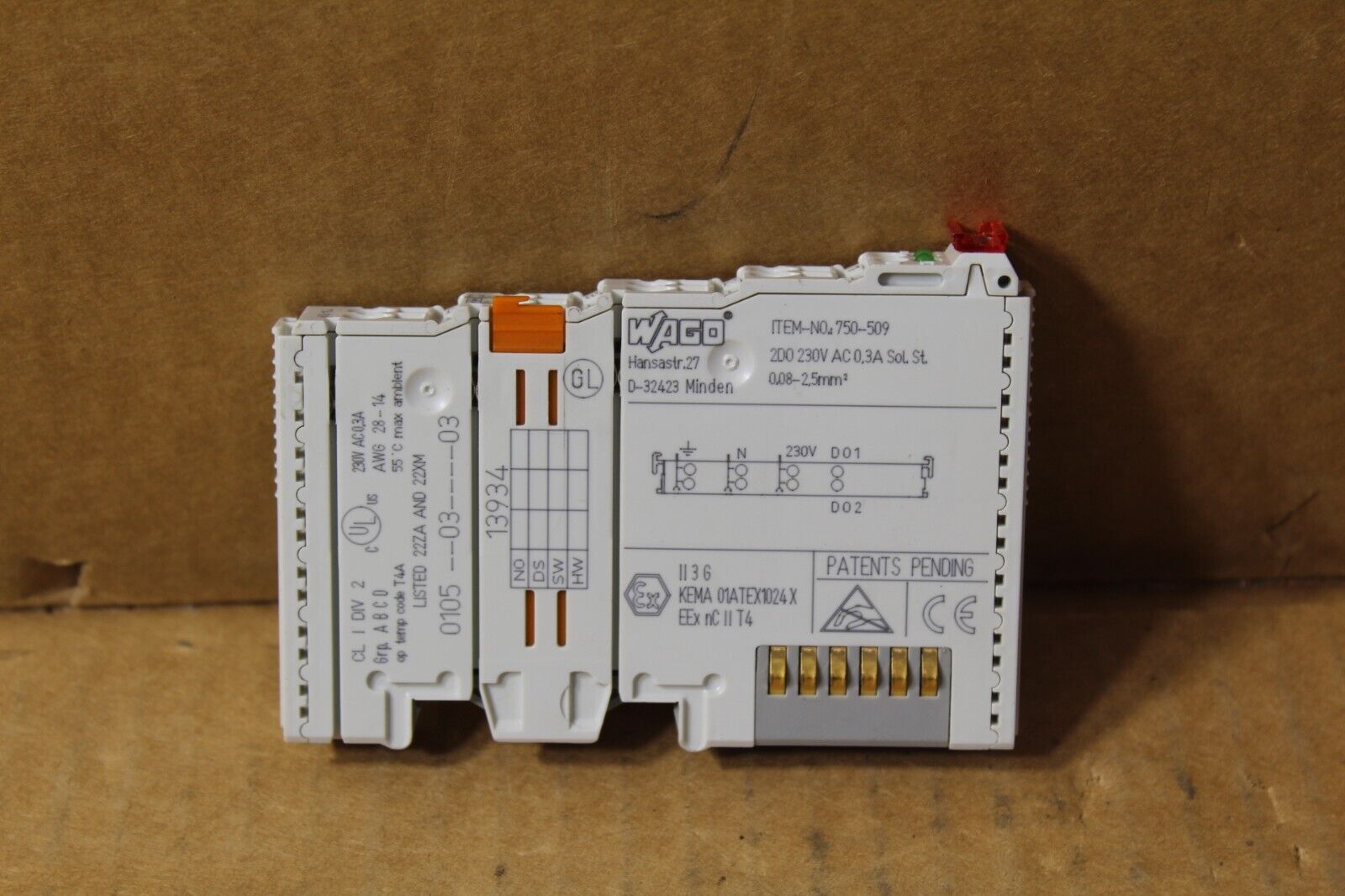Wago 750-509 4 Channel Digital Input Module