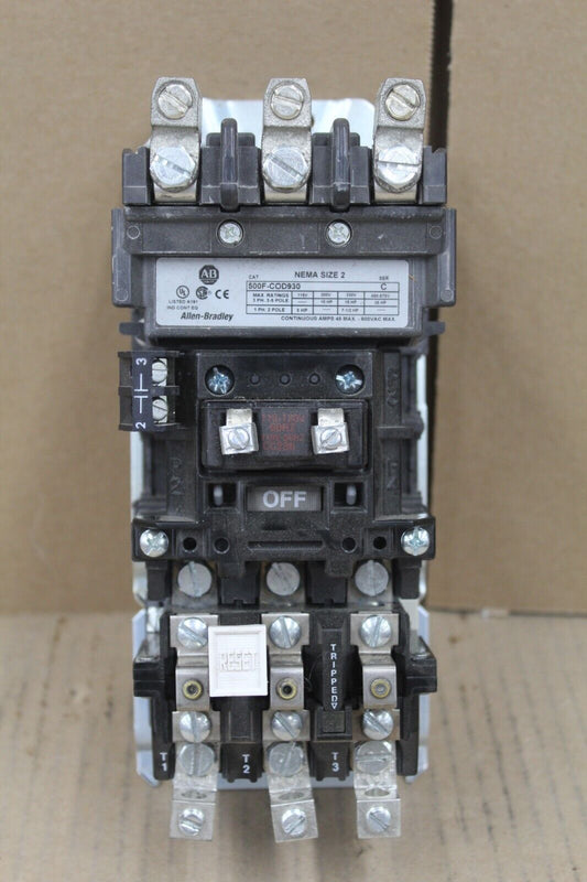 Allen Bradley 500F-COD930 Starter W/ Heaters