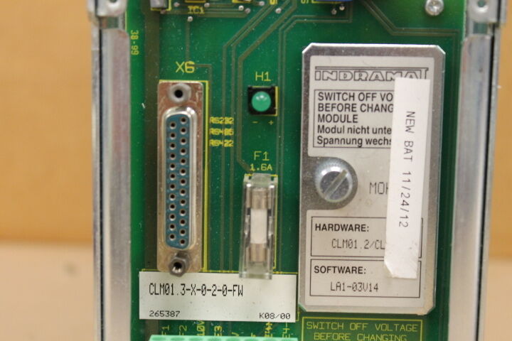 INDRAMAT FWA-CLM1.3-LA1-03VRS-MS SERVO DRIVE