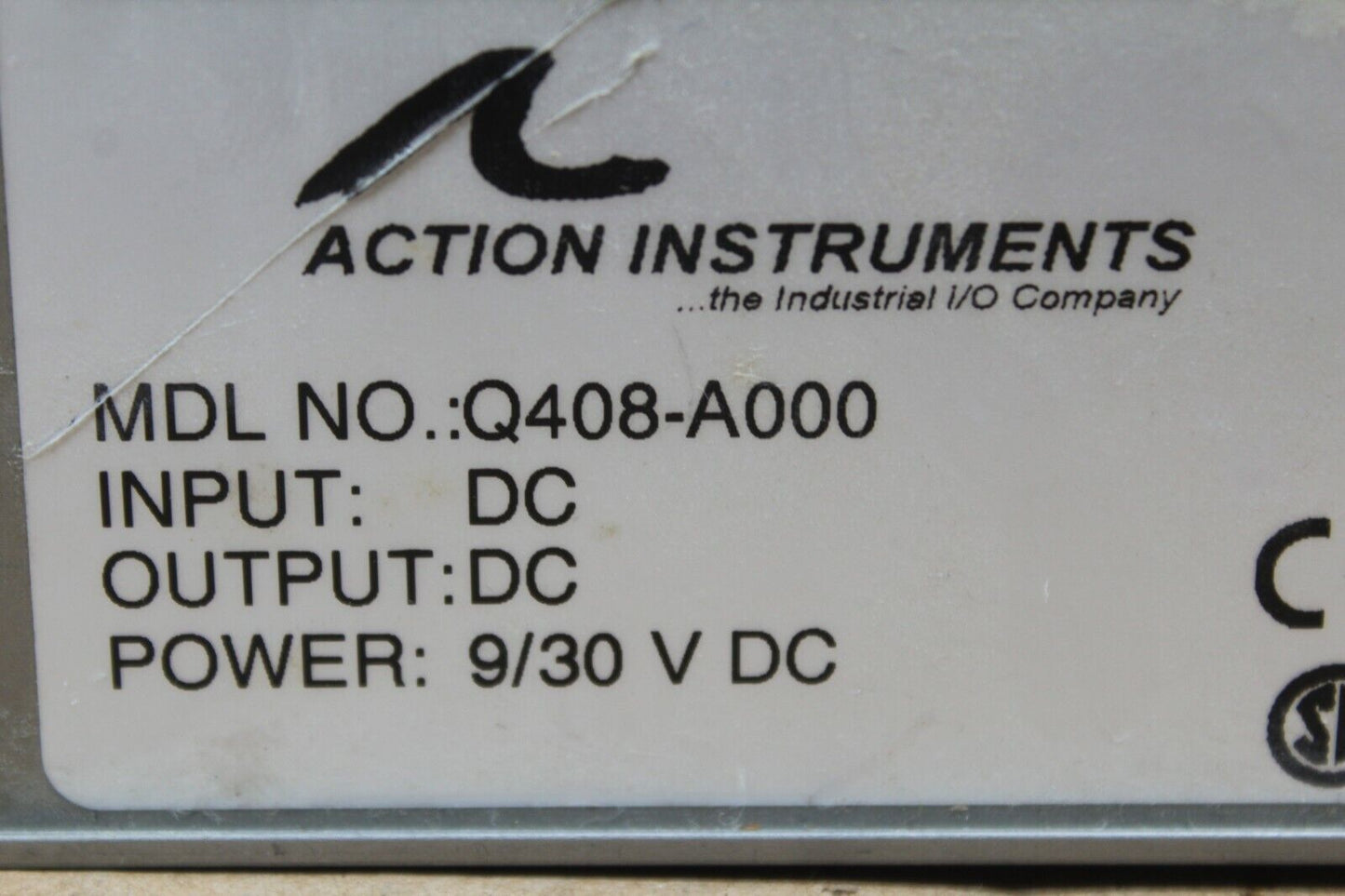 Action Instruments Q408-A000 DC Input 