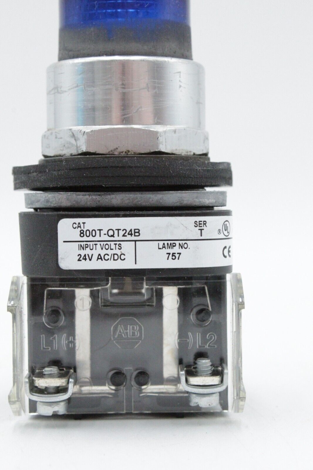 Allen-Bradley 800T-QT24B Blue Illuminated Push Button