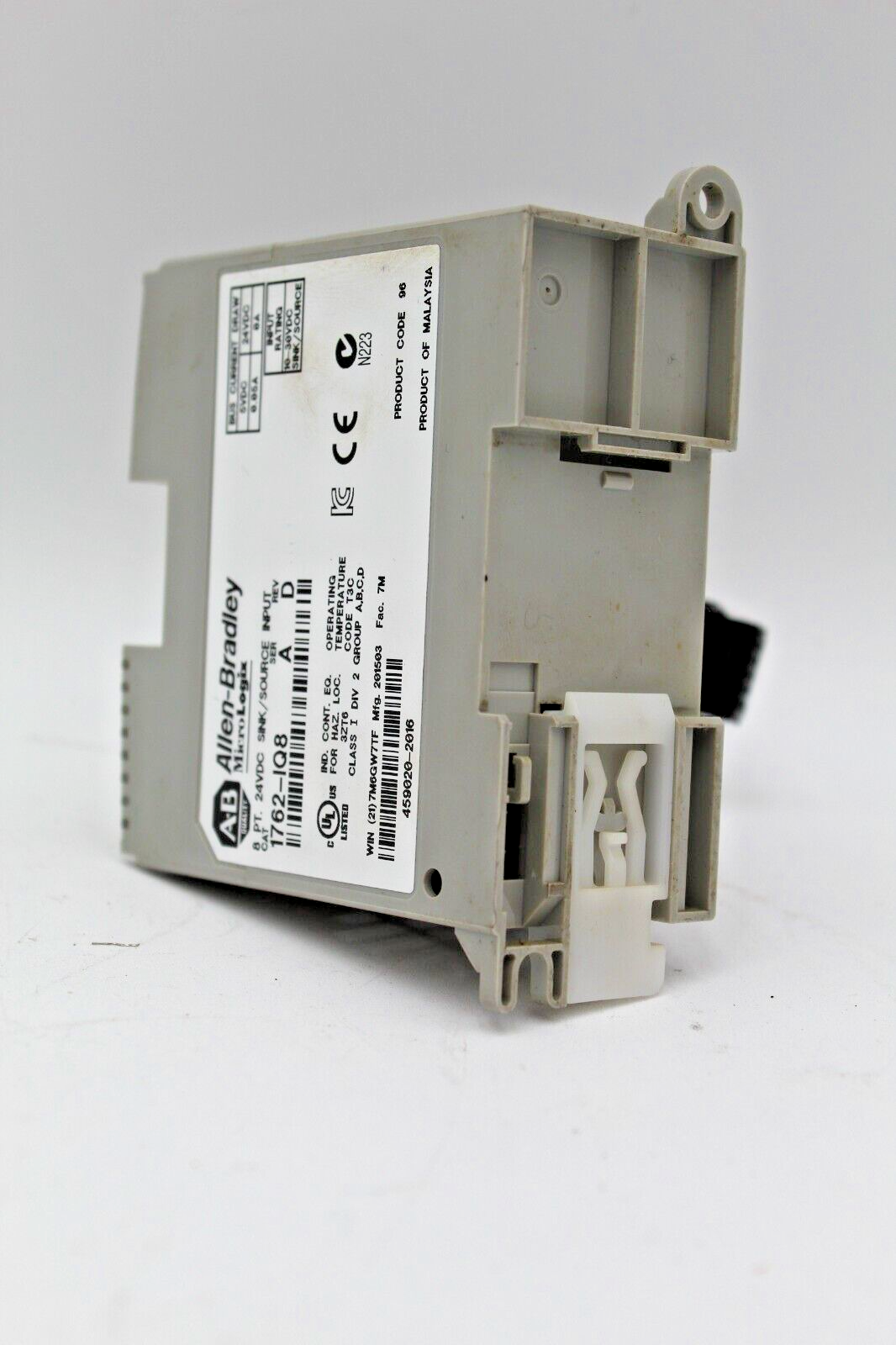 Allen-Bradley 1762-IQ8 MicroLogix 8 Pt. 24 VDC SINK/SOURCE Input Module *No Door