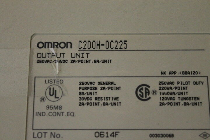 Omron C200H-OC225 Output Unit 250VAC/24VDC