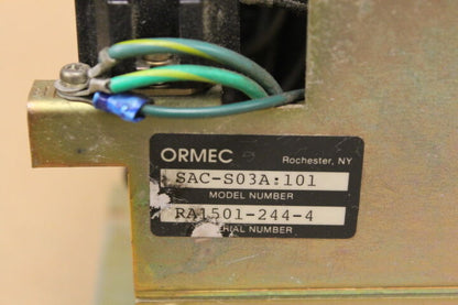 ORMEC SAC-S03A:101 AC SERVO DRIVE