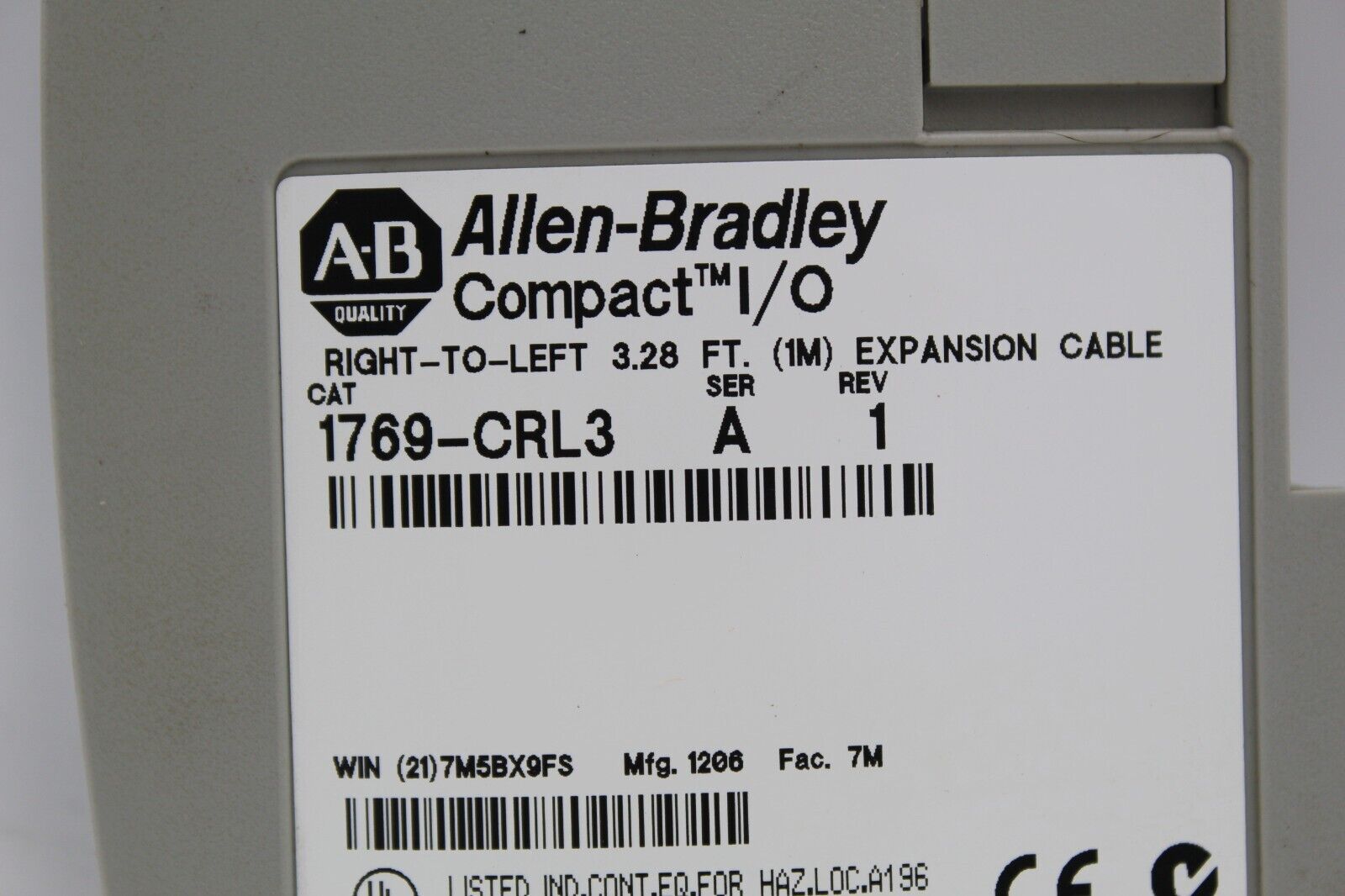 Allen Bradley 1769-CRL3 Compact I/O 