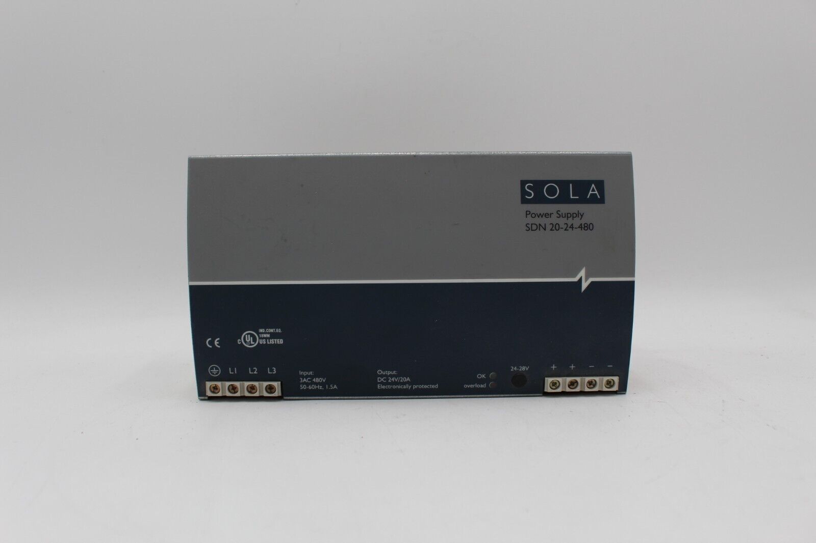 Emerson Sola SDN 20-24-480 Industrial Power Supply