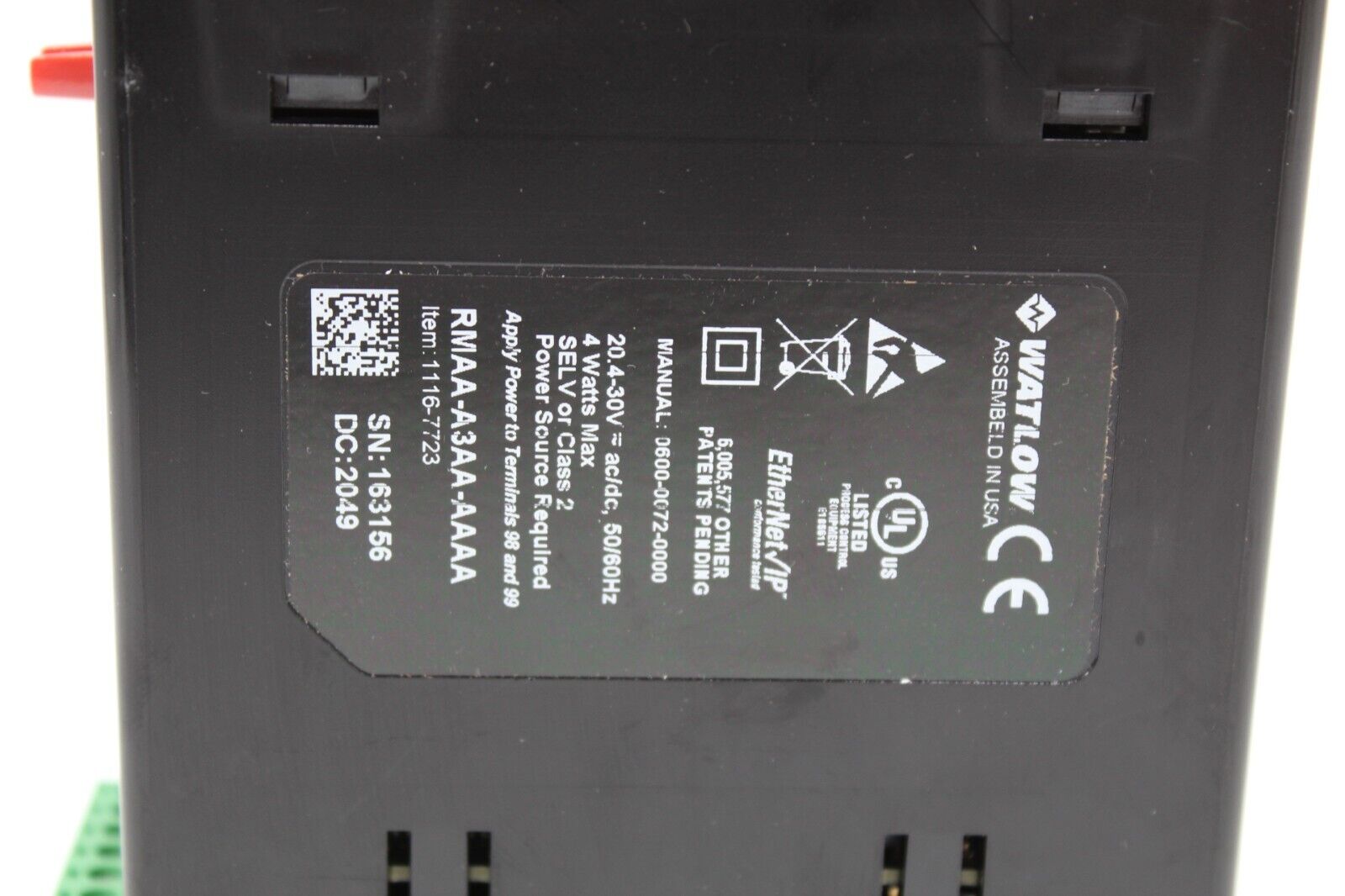 Watlow RMAA-A3AA-AAAA EZ-ZONE Access Module