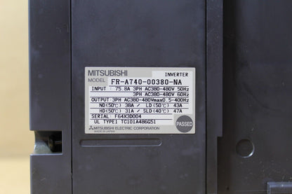 Mitsubishi FR-A740-00380-NA A700 AC Drive