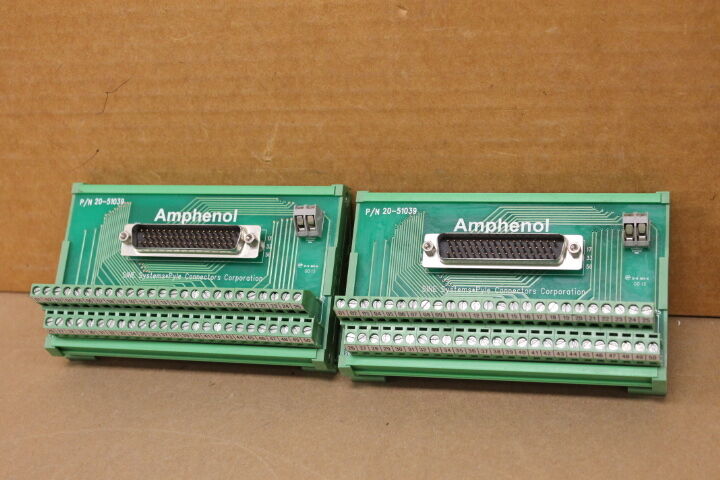 AMPHENOL 20-51039 (LOT OF 2) CONNECTOR BLOCKS