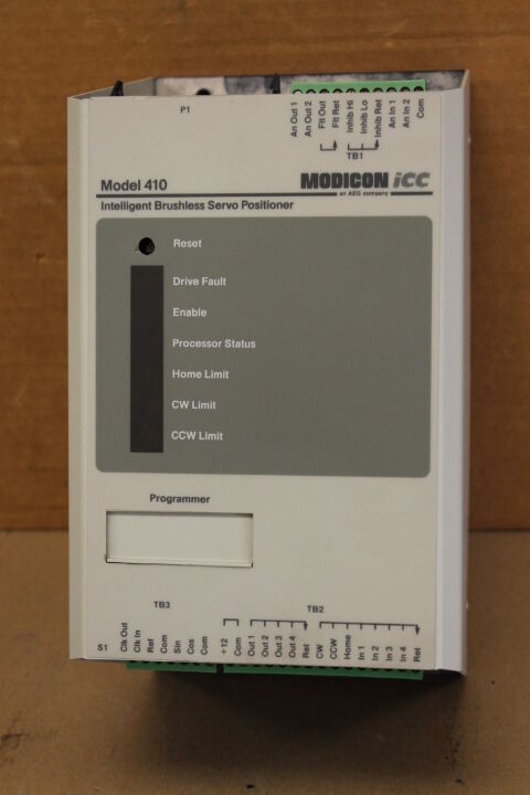 TELEMECANIQUE MODICON 410-0 BRUSHLESS SERVO POSITIONER 110-0220