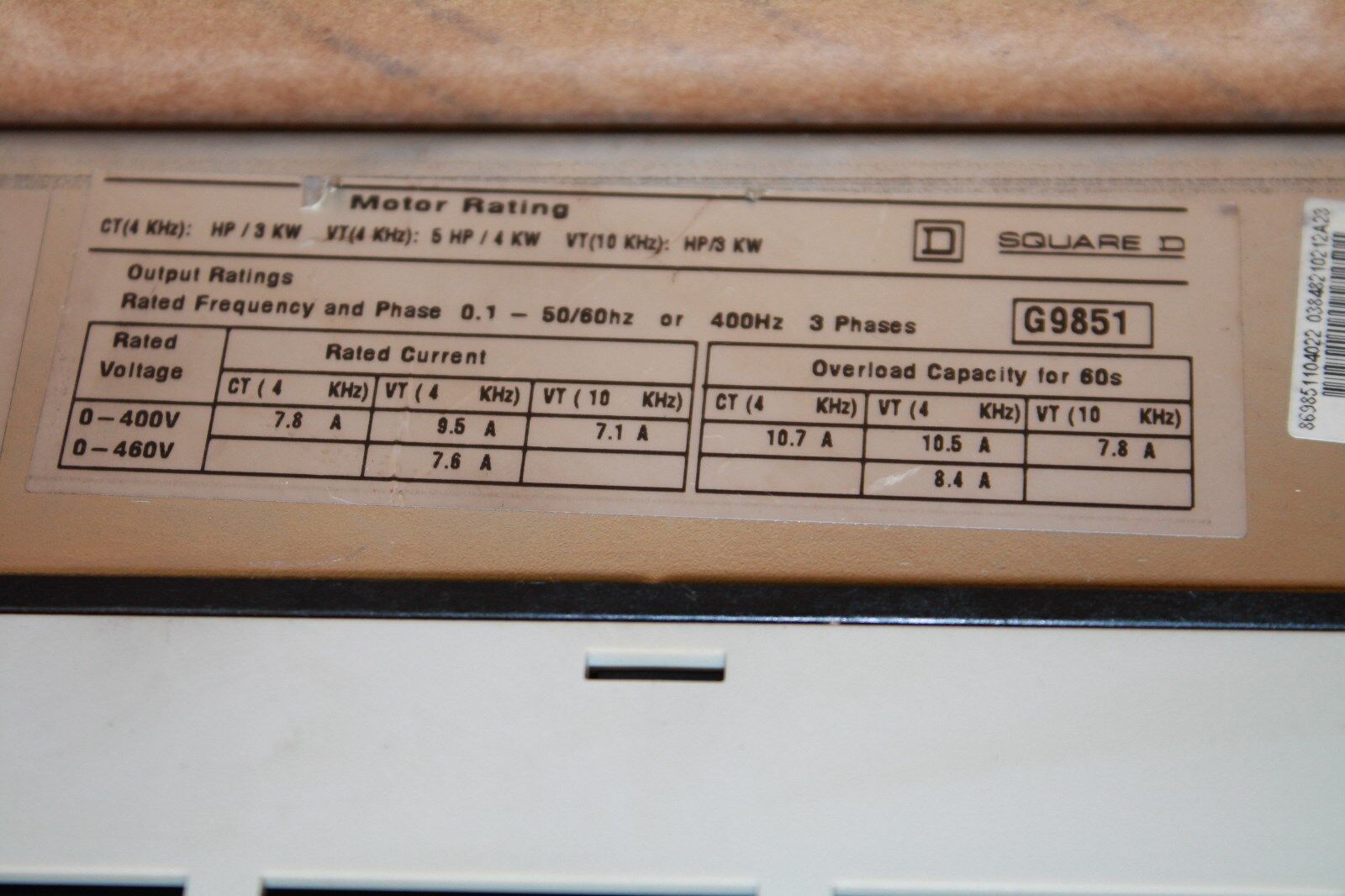 TELEMECANIQUE ALTIVAR 66 ATV66U54N4