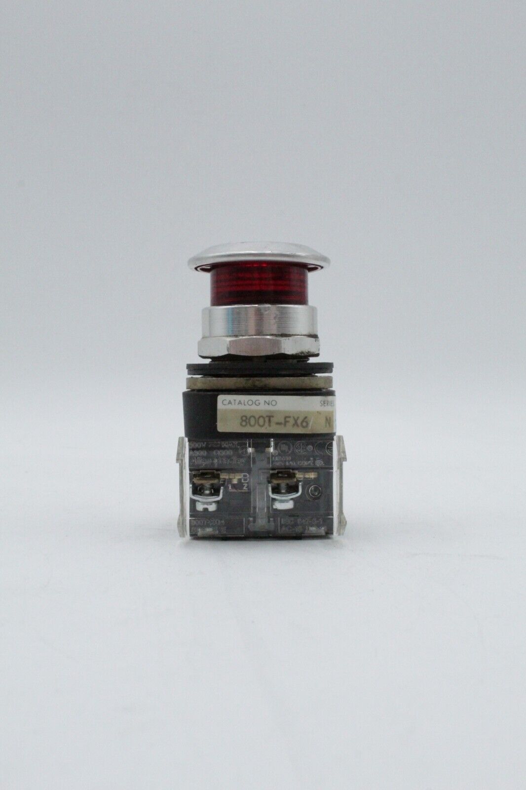Allen-Bradley 800T-FX6 Red Mushroom Head Push/Pull Button