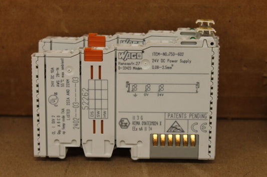 WAGO 750-602 (LOT OF 2) POWER SUPPLIES