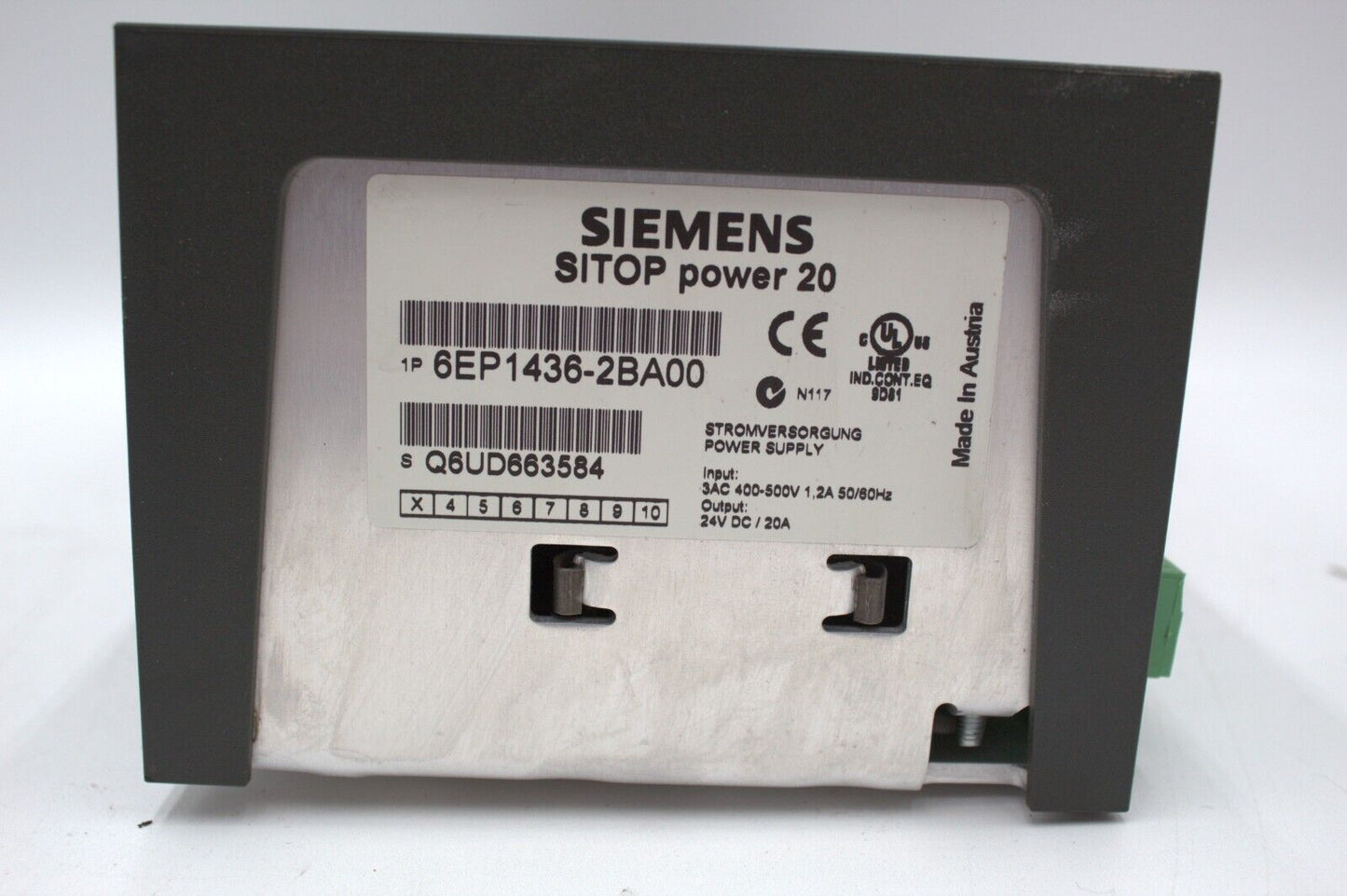 Siemens 6EP1436-2BA00 SITOP Power 20 Power Supply