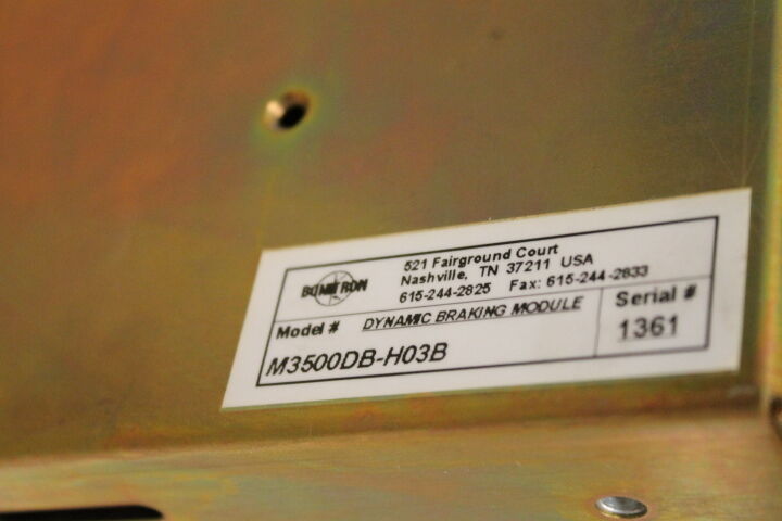BONITRON M3500DB-H03B DYNAMIC BRAKING MODULE