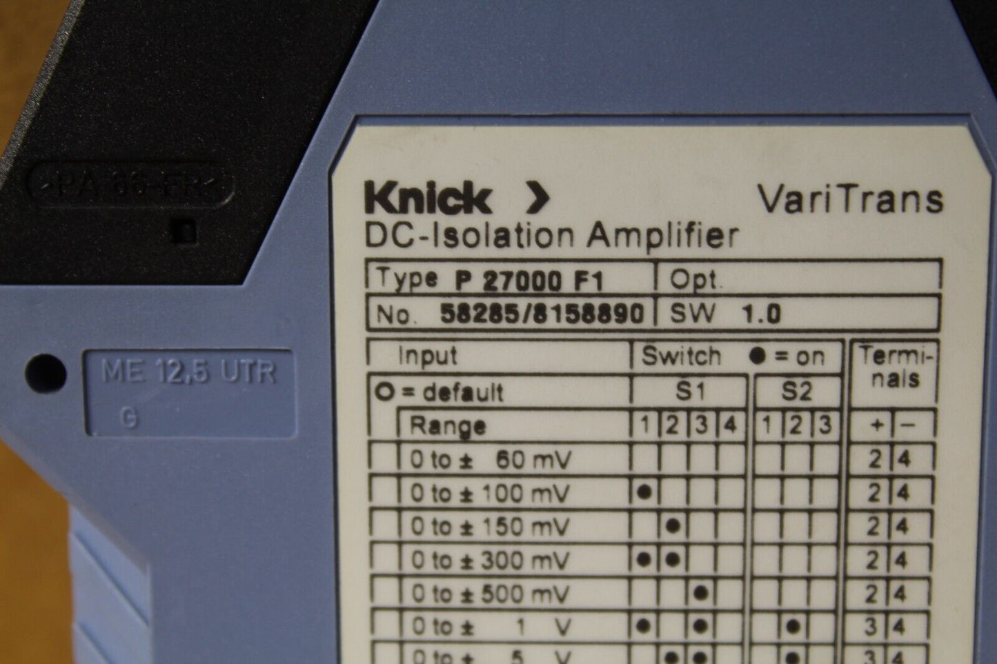 Knick P27000F1 DC-Isolation Amplifier
