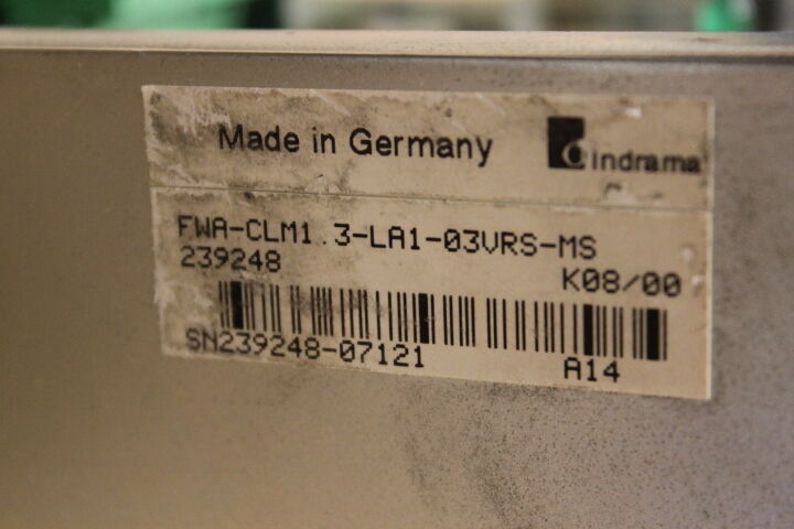 INDRAMAT FWA-CLM1.3-LA1-03VRS-MS SERVO DRIVE
