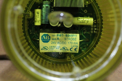 Allen Bradley 855T-B24BR8 Control Tower Yellow Stack Light