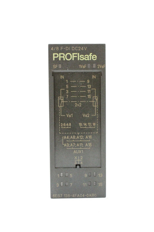 Siemens 6ES7 138-4FA04-0AB0 PROFIsafe Simatic S7 Digital Input Module