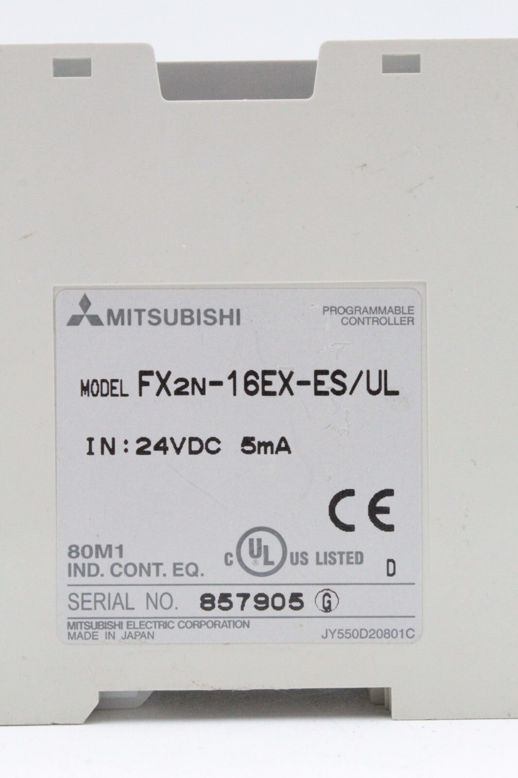 Mitsubishi FX2N-16EX-ES/UL Programmable Controller (No Door)