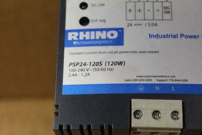 AutomationDirect RHINO PSP24-1205 Industrial Power Supply