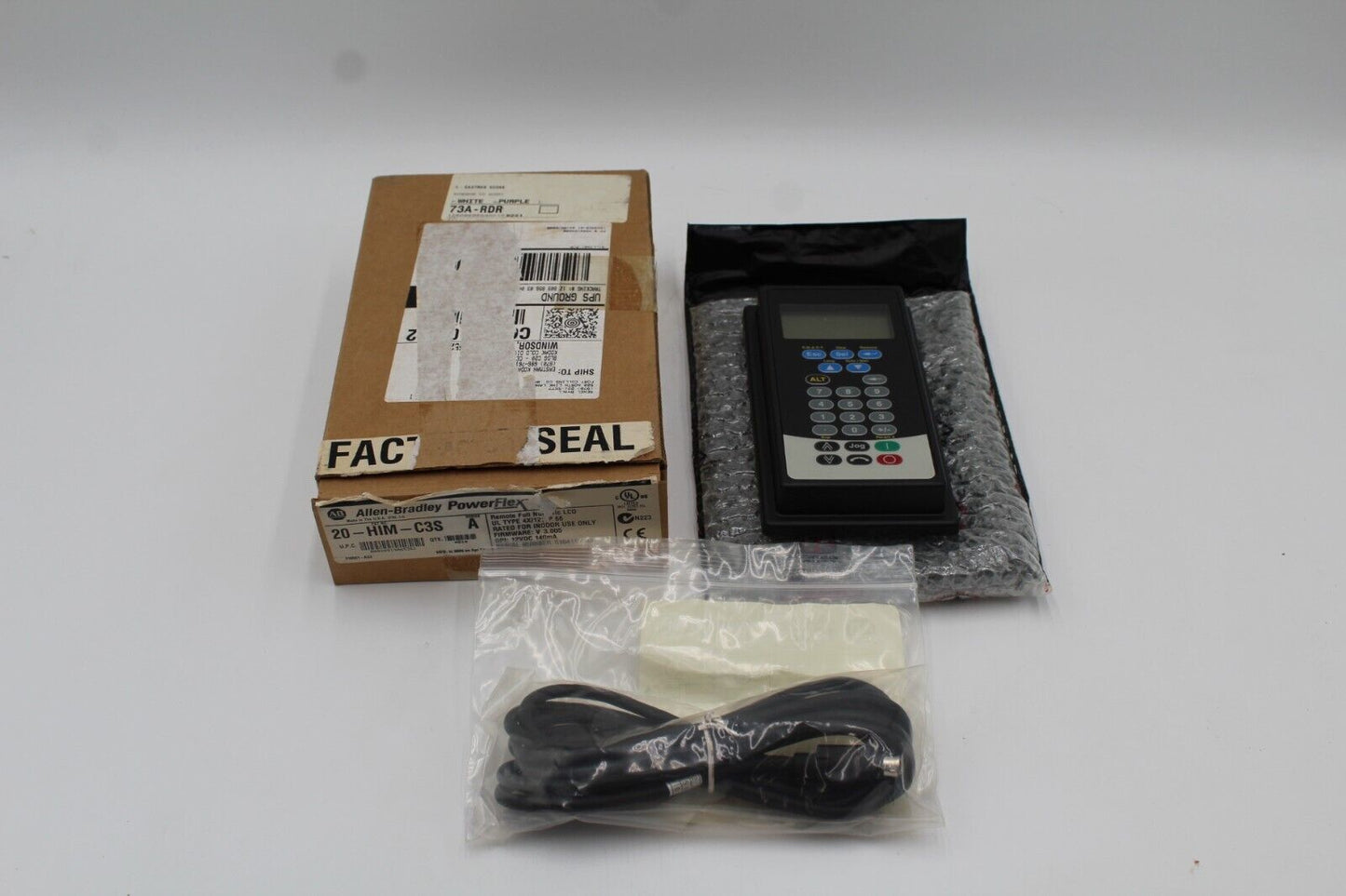 Allen-Bradley 20-HIM-C3S Remote Full Numeric LCD w/Power Cord