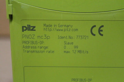PILZ 773721 PNOZ MC3P FIELDBUS MODULE