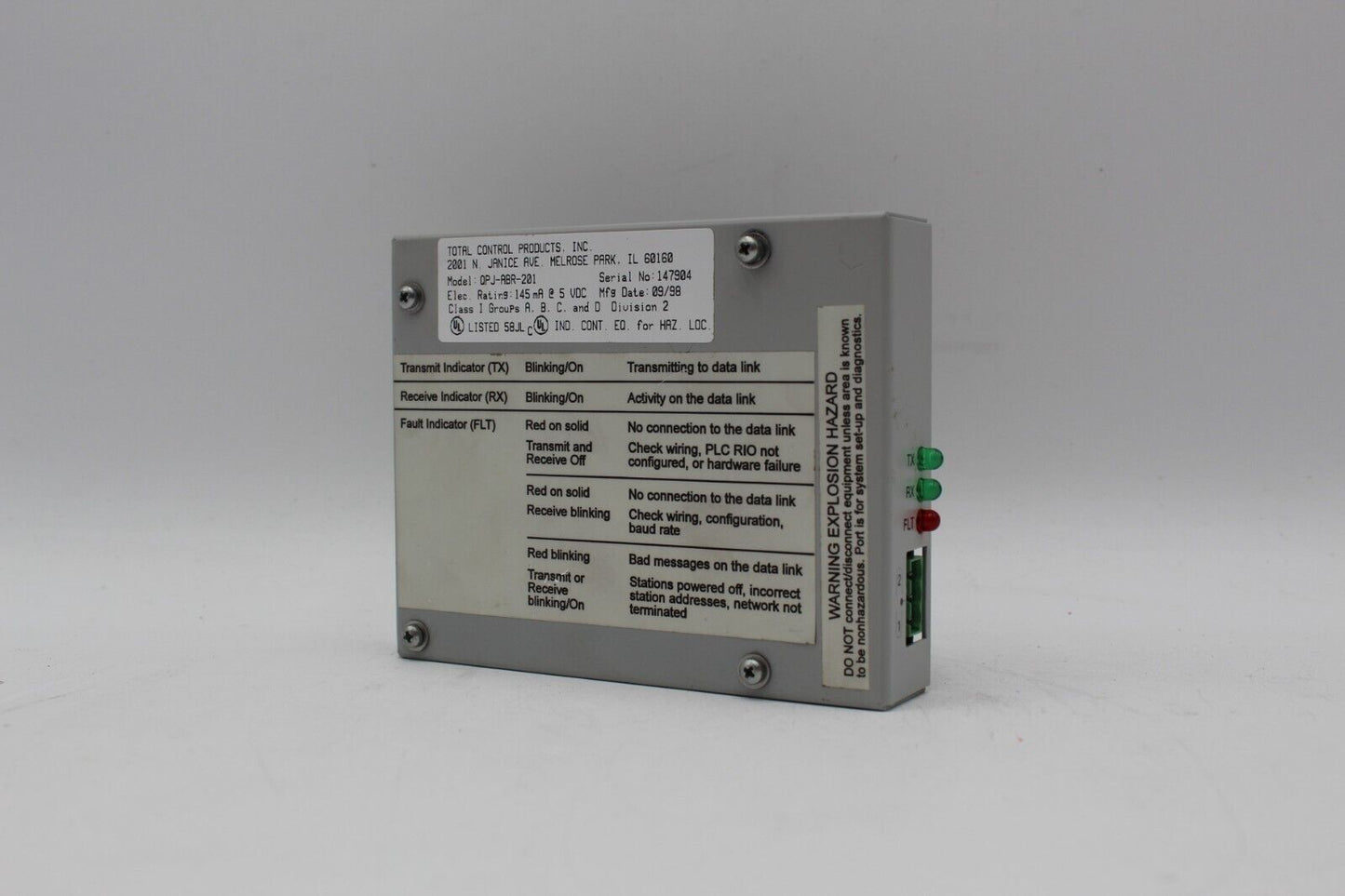 Total Control Products QPJ-ABR-201 Communications Module