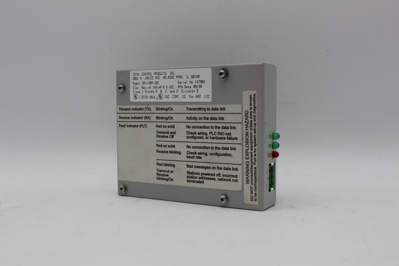 Total Control Products QPJ-ABR-201 Communications Module