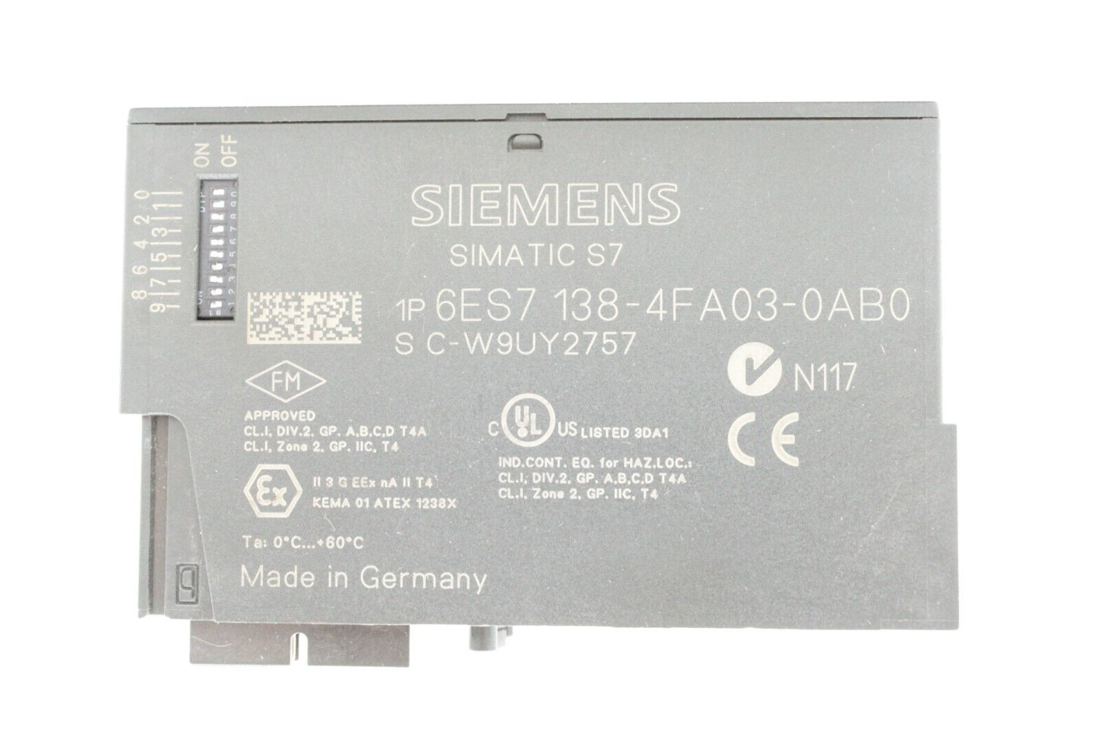 Siemens 6ES7 138-4FA03-0AB0 PROFIsafe Simatic S7 Digital Input Module